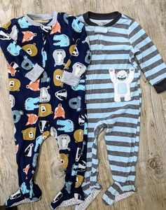Set of Carter's 18 Month Fleece PJs
